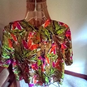 Vintage Find the Jungle Safari top size M